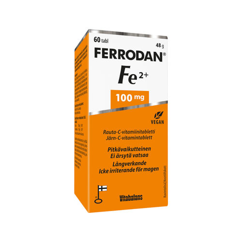 FERRODAN rauta Fe2+ 100 mg