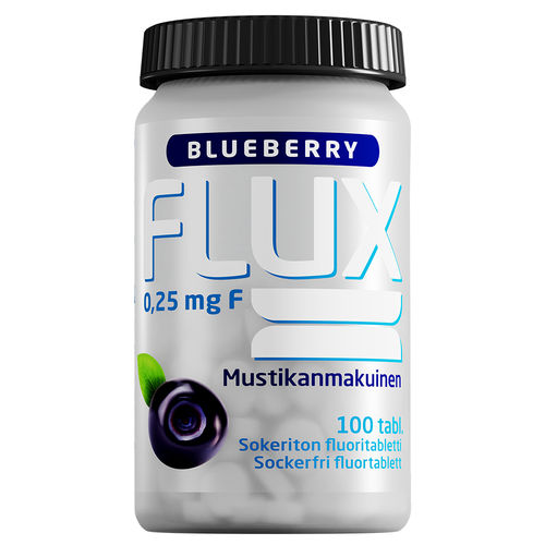* * FLUX BLUEBERRY 0,25 mg fluoritabletti, eri pakkauskokoja