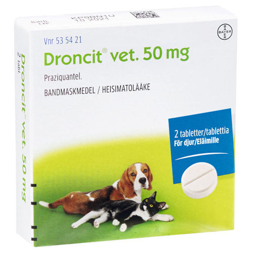 DRONCIT vet 50 mg matolääke kissoille ja koirille