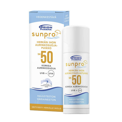 SUNPRO SPF 50 herkän ihon aurinkosuojapuikko 15 g