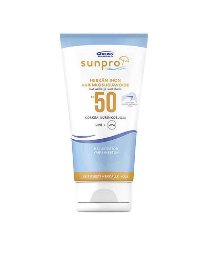 SUNPRO SPF 50 herkän ihon aurinkosuojavoide 150 ml