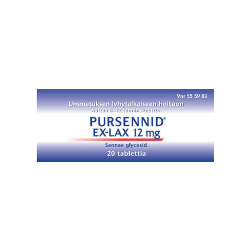 PURSENNID EX-LAX 12 mg ummetuslääke tabletti