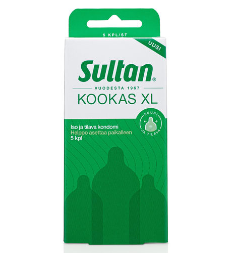 RFSU SULTAN KOOKAS XL kondomi 5 kpl