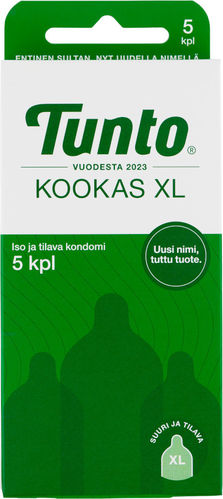 TUNTO KOOKAS XL kondomi 5 kpl **