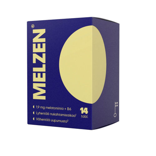 MELZEN melatoniini 1,9 mg + B6 pitkävaikutteinen *
