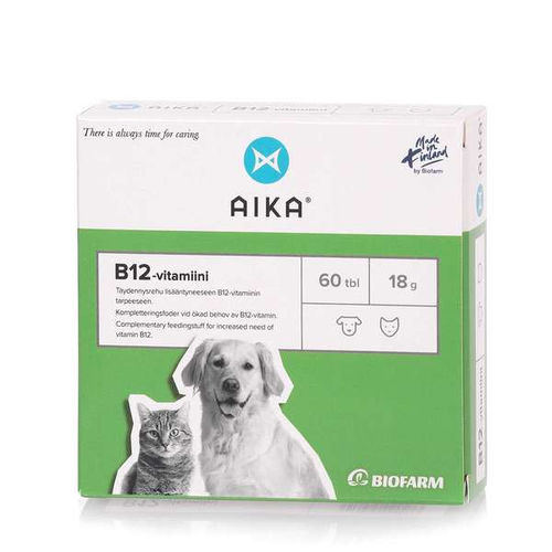 AIKA B12-vitamiinivalmiste koirille ja kissoille 60 tablettia *