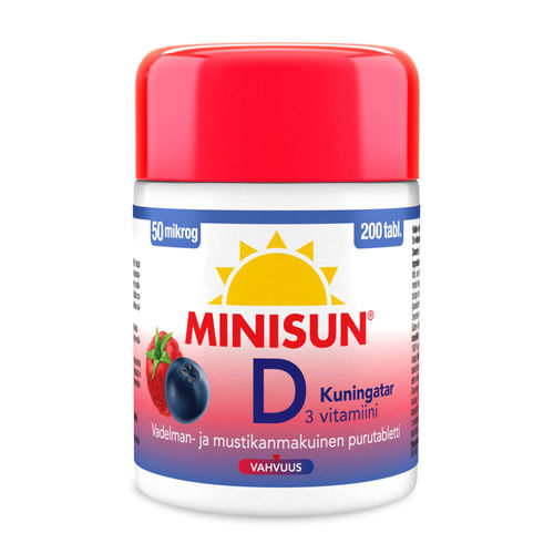 MINISUN KUNIGATAR D-vitamiini 50 mikrog 200 purutablettia