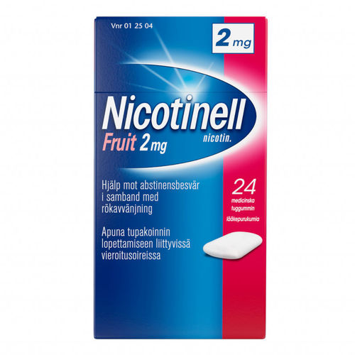 NICOTINELL FRUIT nikotiinipurukumi 2 mg