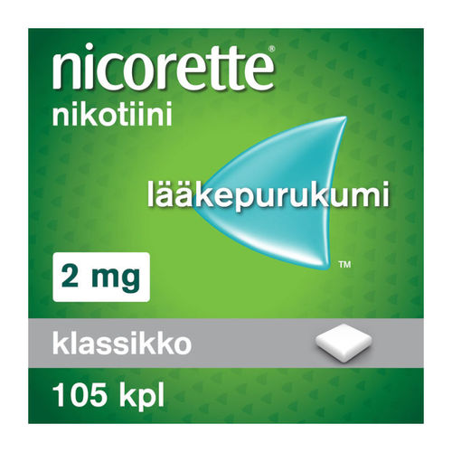 NICORETTE maustamaton nikotiinipurukumi 2 mg