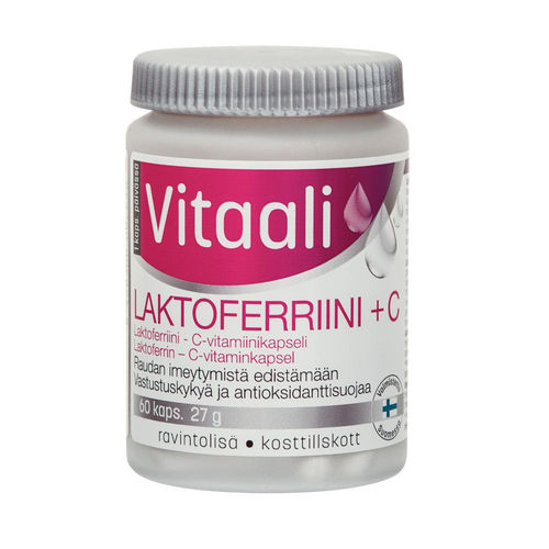 VITAALI LAKTOFERRIINI + C 60 kapselia *
