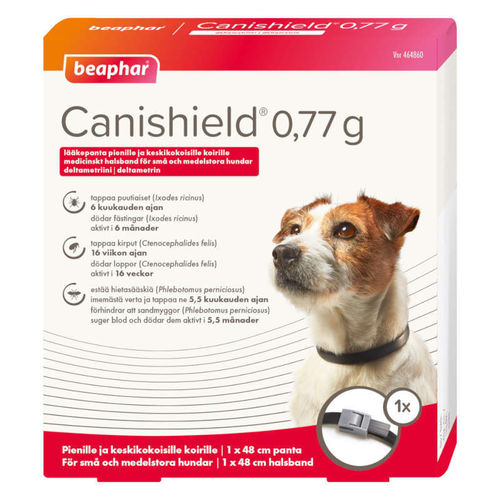 CANISHIELD 0,77 g punkkipanta pienille ja keskikokoisille koirille 48 cm
