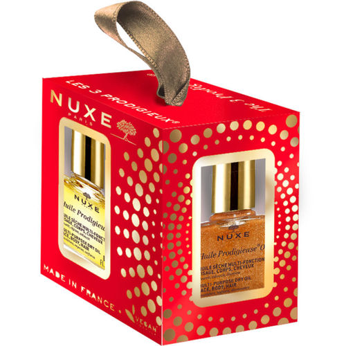 Nuxe The Prodigieux lahjapakkaus 3 kuivaöljyä iholle ja hiuksille 3x10 ml **
